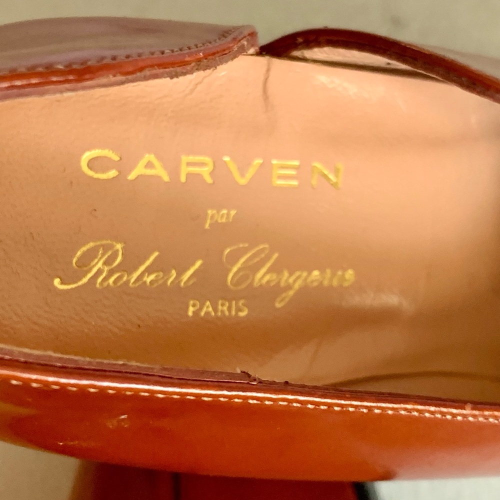 Robert Clergerie Burnt Orange Platform Heels - Picture 5 of 9